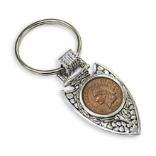 Civil War Coin Arrowhead Keyring