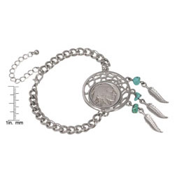 Buffalo Nickel Dream Catcher Bracelet