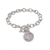 Sterling Silver Mercury Dime Toggle Bracelet