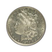 1879S Morgan Silver Dollar in Fine Condition (F15) Graded by AACGS