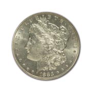 1883P Morgan Silver Dollar in Extra Fine Condition (XF40) Graded by AACGS
