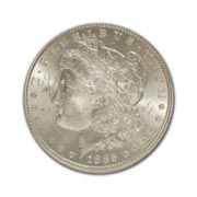 1885CC Morgan Silver Dollar in Extra Fine Condition (XF40) Graded by AACGS