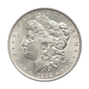 1892P Morgan Silver Dollar in Extra Fine Condition (XF40) Graded by AACGS