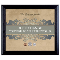 Be The Change Personalized Wall Frame