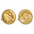 Gold-Layered Buffalo Nickel Goldtone Bezel Cuff Links