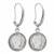 Silver Barber Dime Silvertone Earrings