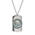 Buffalo Nickel Enamel Dog Tag Necklace