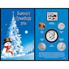 2016 Snowman Greeting Card Coin Collection