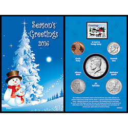 2016 Snowman Greeting Card Coin Collection