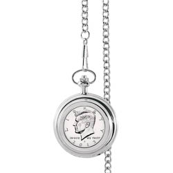 Monogrammed Proof JFK Half Dollar Pocket Watch