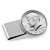 Monogrammed JFK Half Dollar Stainless Steel Silvertone Money Clip