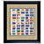 U.S. State Flag Stamp Sheet in 16x14 Wood Frame