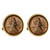 1909 First-Year-of-Issue Lincoln Penny Goldtone Bezel Cuff Links