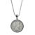 Silver Barber Quarter Silver Tone Coin Pendant