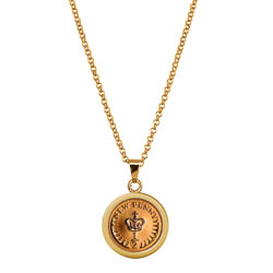 Crown Coin Pendant