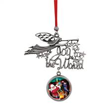 Joy to the World Santa Deck The Halls JFK Half Dollar Ornament