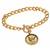 24KT Gold Plated Silver Mercury Dime Goldtone Coin Toggle Bracelet