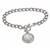 Silver Seated Liberty Dime Silvertone Coin Toggle Bracelet