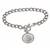 Irish Threepence Coin Silvertone Toggle Bracelet