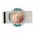 Austrian 2 Euro Coin Turquoise Money Clip