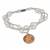 Starfish One Cent Freshwater Pearl Magnetic Closure Coin Bracelet