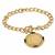 Gold Layered Liberty Nickel Goldtone Toggle Bracelet