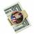 American Bald Eagle Colorized JFK Half Dollar Goldtone Money Clip