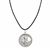 Walking Liberty Silver Half Dollar Pendant With Leather Cord