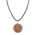 Large Irish Penny Pendant With Leather Cord