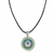 Coast Guard Colorized Quarter Pendant With Leather Cord