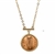 Irish Penny Coin Goldtone Bar Necklace