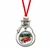 JFK Half Dollar Snowman Ornament With Colorized  Vintage Red Christmas Tree Truck Coin