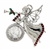 Barber Dime Coin Angel Brooch