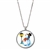 Holiday Snowman Colorized JFK Half Dollar Silvertone Pendant