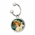 Holiday Angel Colorized JFK Half Dollar Silvertone Keychain