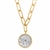 Maya Angelou Quarter Coin Goldtone Paper Clip Pendant