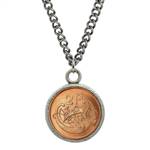 Irish 2 Pence Coin Pendant Necklace