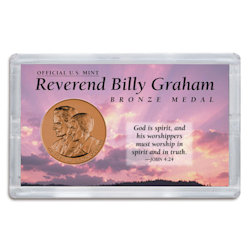 Billy Graham Medal in 3"X5" Acrylic
