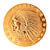 Tribute to America's Most Beautiful Coins - $5 Indian Head Gold Piece 1908-1929 Replica Coin