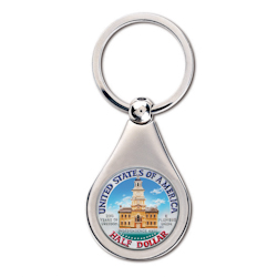 JFK Colorized Bicentennial Half Dollar Key Chain