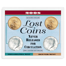 2008 Lost Coins Never Released for Circulation