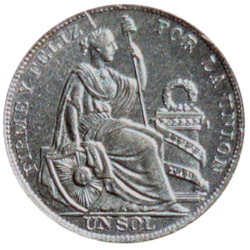 The Libertad Sol Peruvian Silver Coin