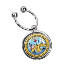 JFK Half Dollar Keyring/Army