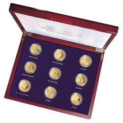 Tribute to Americas Most Beautiful Gold Coins - Set of 9