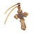 Gold Cross with Widow's Mite Pendant Only