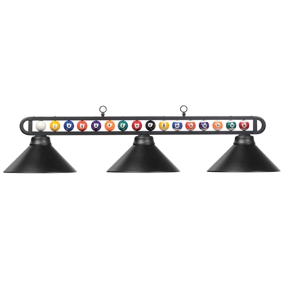 Billiard Balls Three-Light Metal Pendant Light