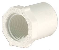 Schedule 40 PVC Reducer Bushing 2 inch Spg x 3/4 inch FTP