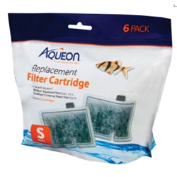Aqueon Replacement Cartridge (Small) for MiniBow 1, 2.5, and 5 Gal (6 Pack)