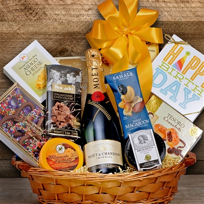 Moet & Chandon Imperial Brut Champagne Themed Gift Basket