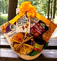 Healthy Noshes and Nibbles Gift Basket